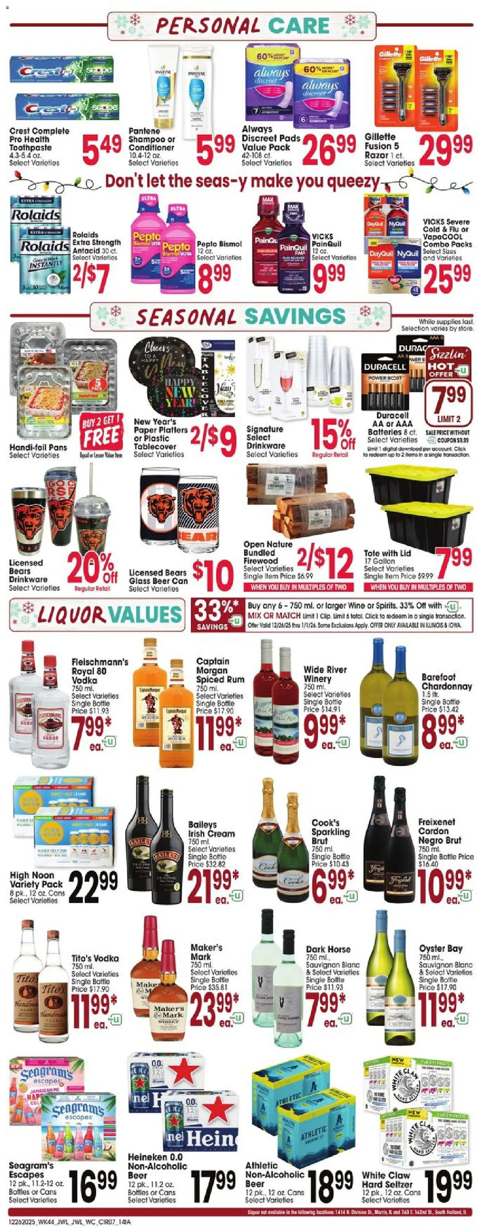 Jewel Osco Weekly Ad - IA - valid from 26.12.2025 | Page: 7 | Products: Conditioner, Beer, Toothpaste, Cream