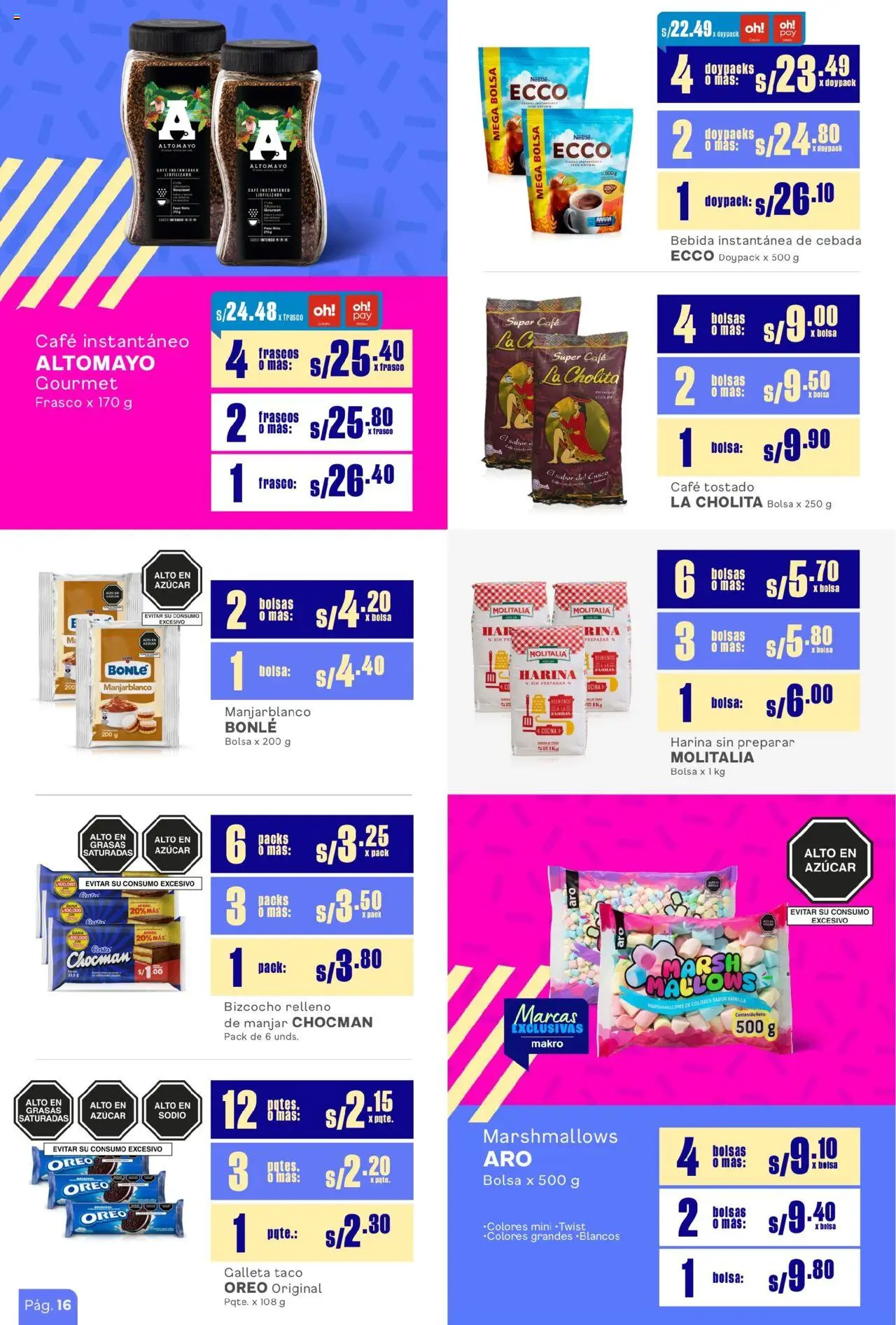 Catálogo Makro válido desde 14.08.2025 | Página: 3 | Productos: Café, Bolsa, Cocina