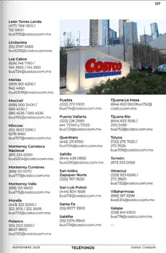 Vista previa de Costco Revista Noviembre, nuevo folleto de la tienda, válido en México a partir del 01.11.2025 | Página: 137