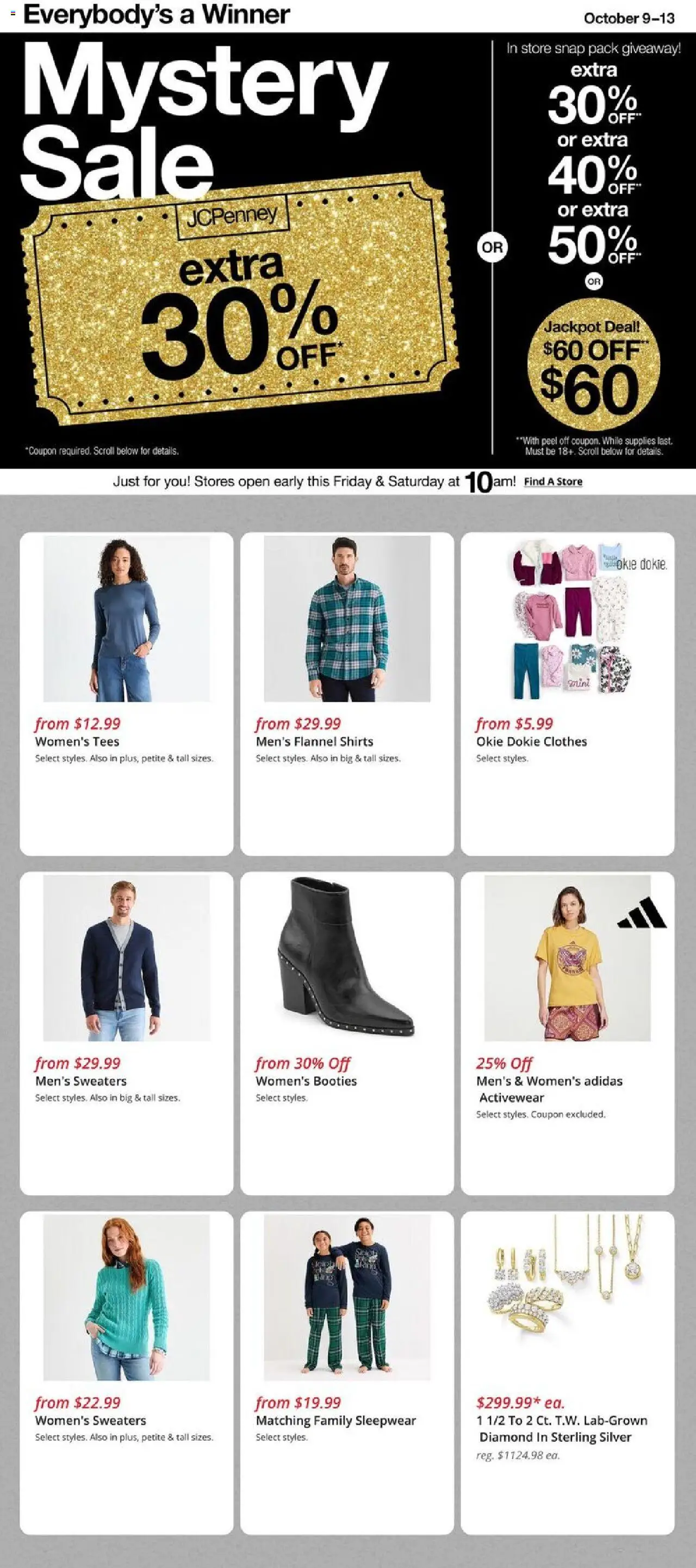 JCPenney Weekly Ad - valid from 09.10.2025 | Page: 1 | Products: Clothes