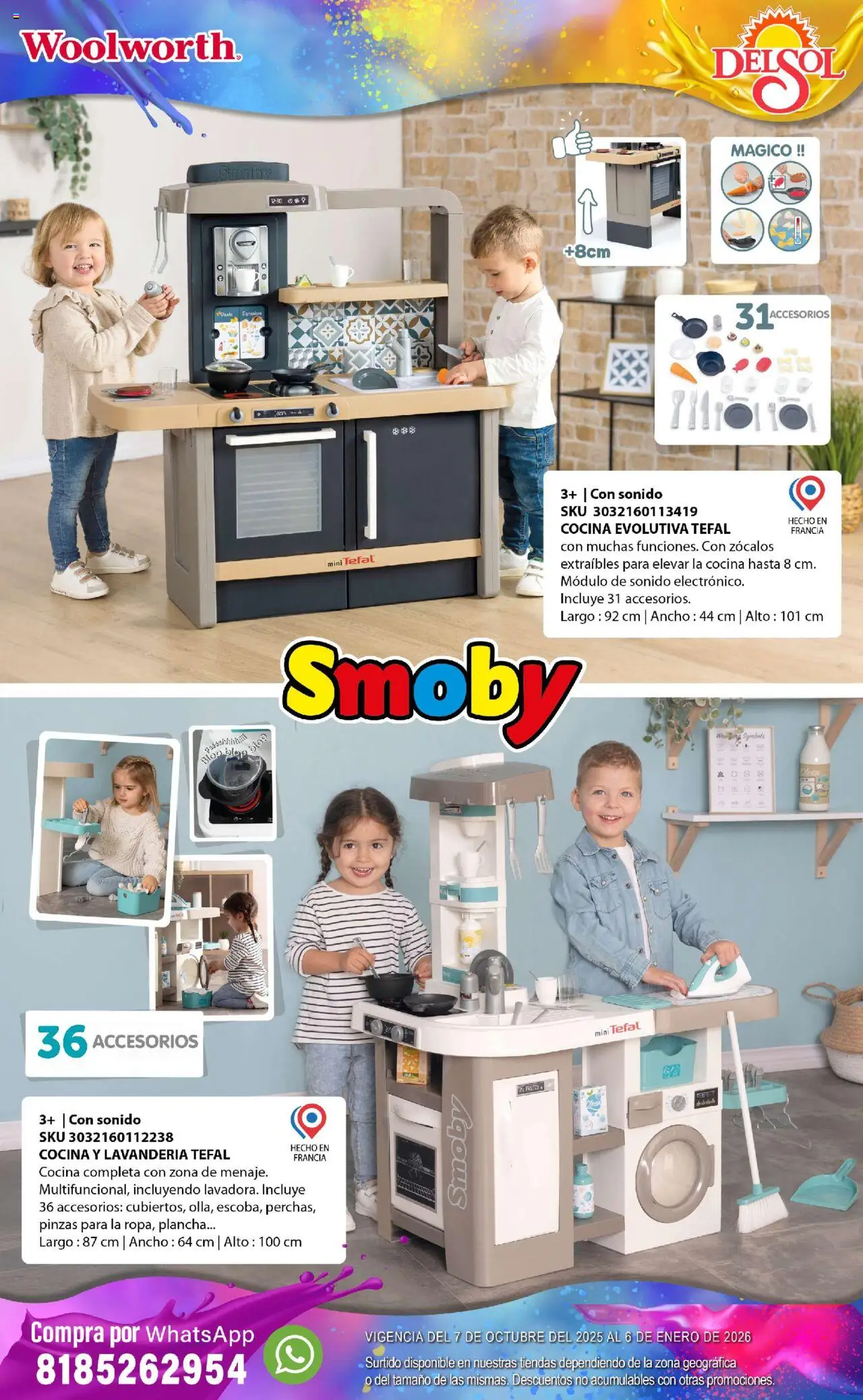Nuevas ofertas de Del Sol y Woolworth válidas en toda la República Mexicana desde el 07.10.2025. ¡Encuentra las mejores ofertas en Del Sol y Woolworth - Catálogo Castillo Del Juguete! | Página: 101 | Productos: Cocina, Plancha
