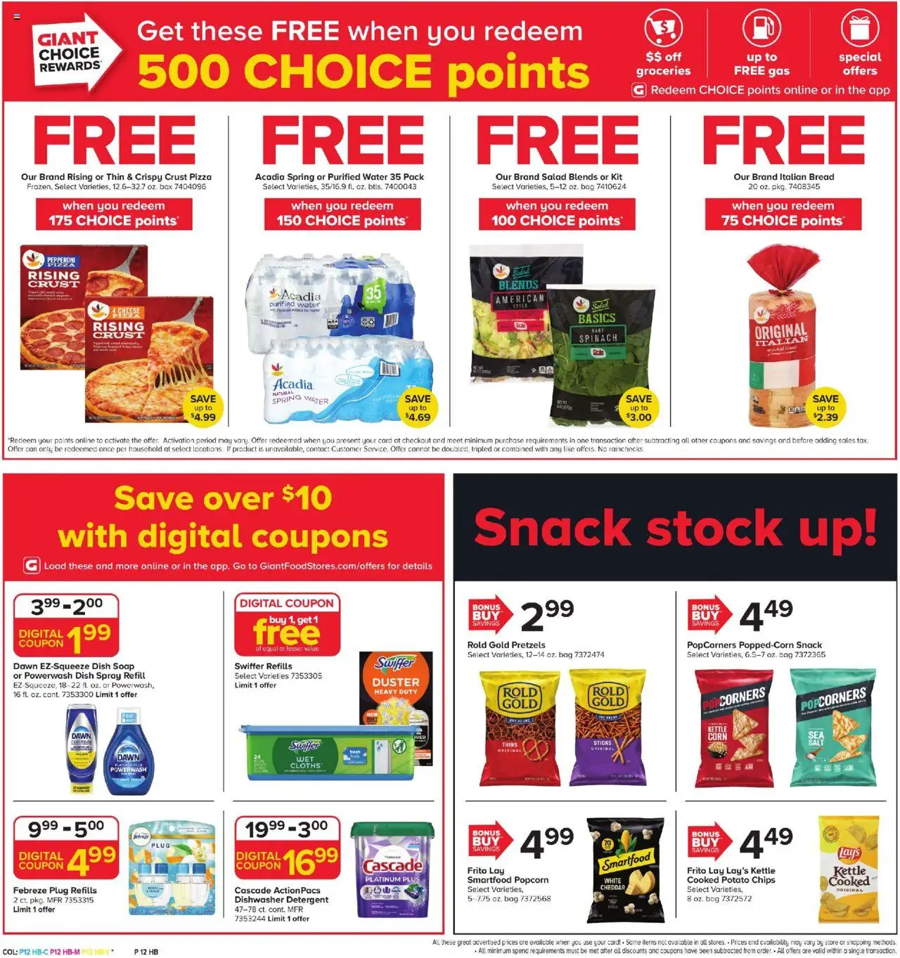Giant Weekly Ad - valid from 03.10.2025 | Page: 10 | Products: Pizza, Detergent, Bag, Kettle