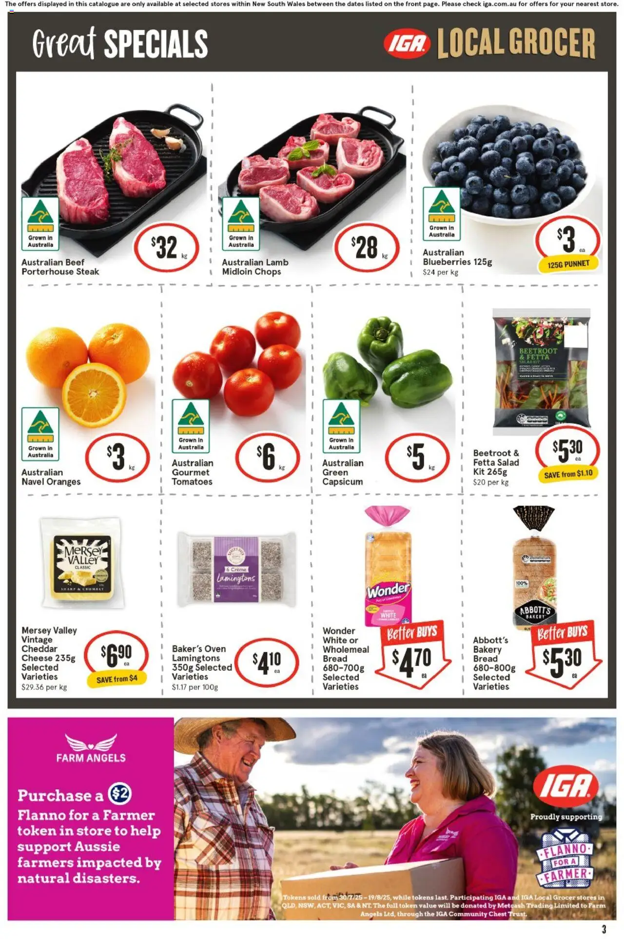 IGA catalogue - valid from 06.08.2025 | Page: 3 | Products: Milk, Dog food, Cream, Ice cream