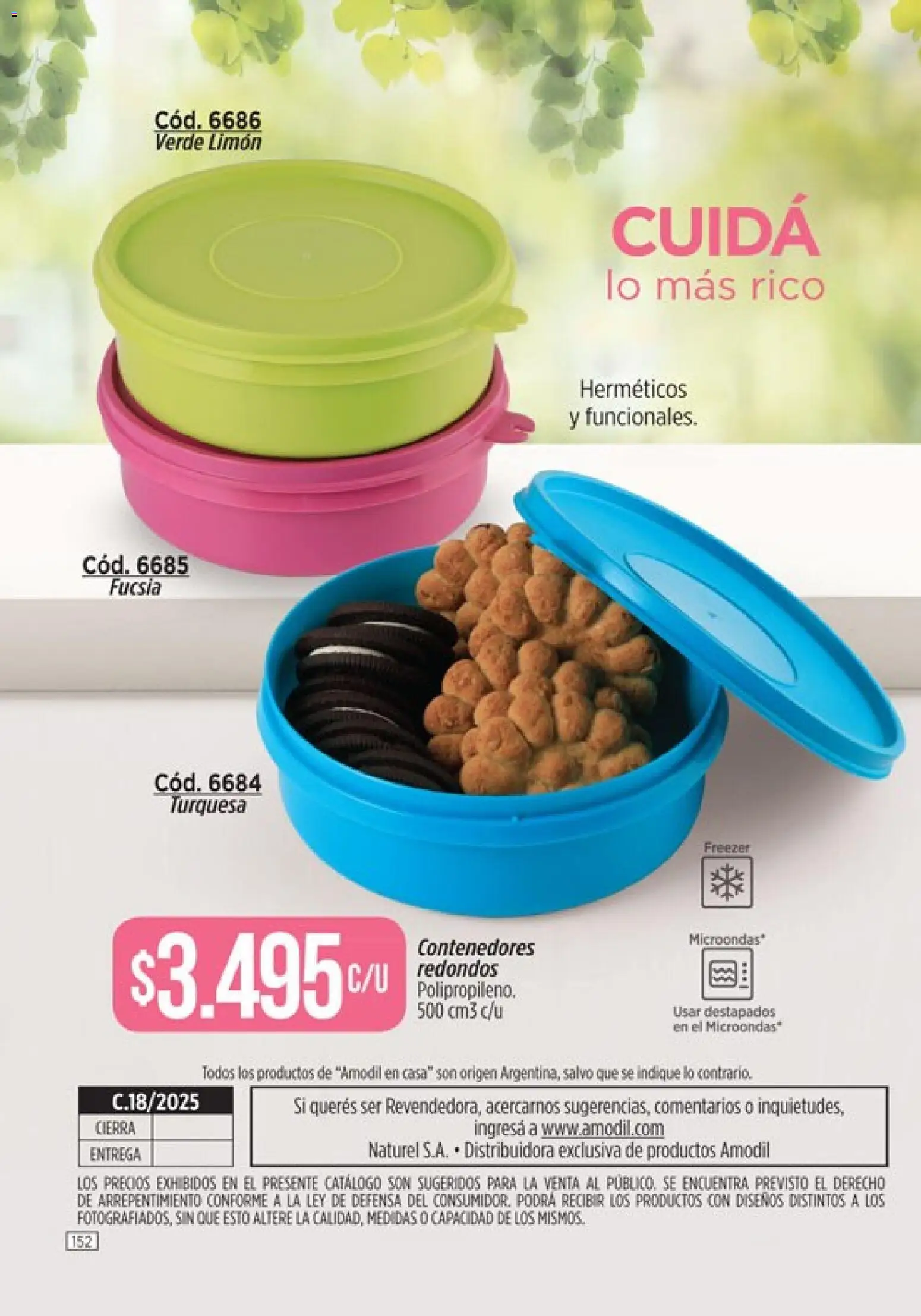 Amodil - Campaña 18/2025 │ válido desde el 30.11.2025 | Página: 152 | Productos: Limón, Microondas, Freezer