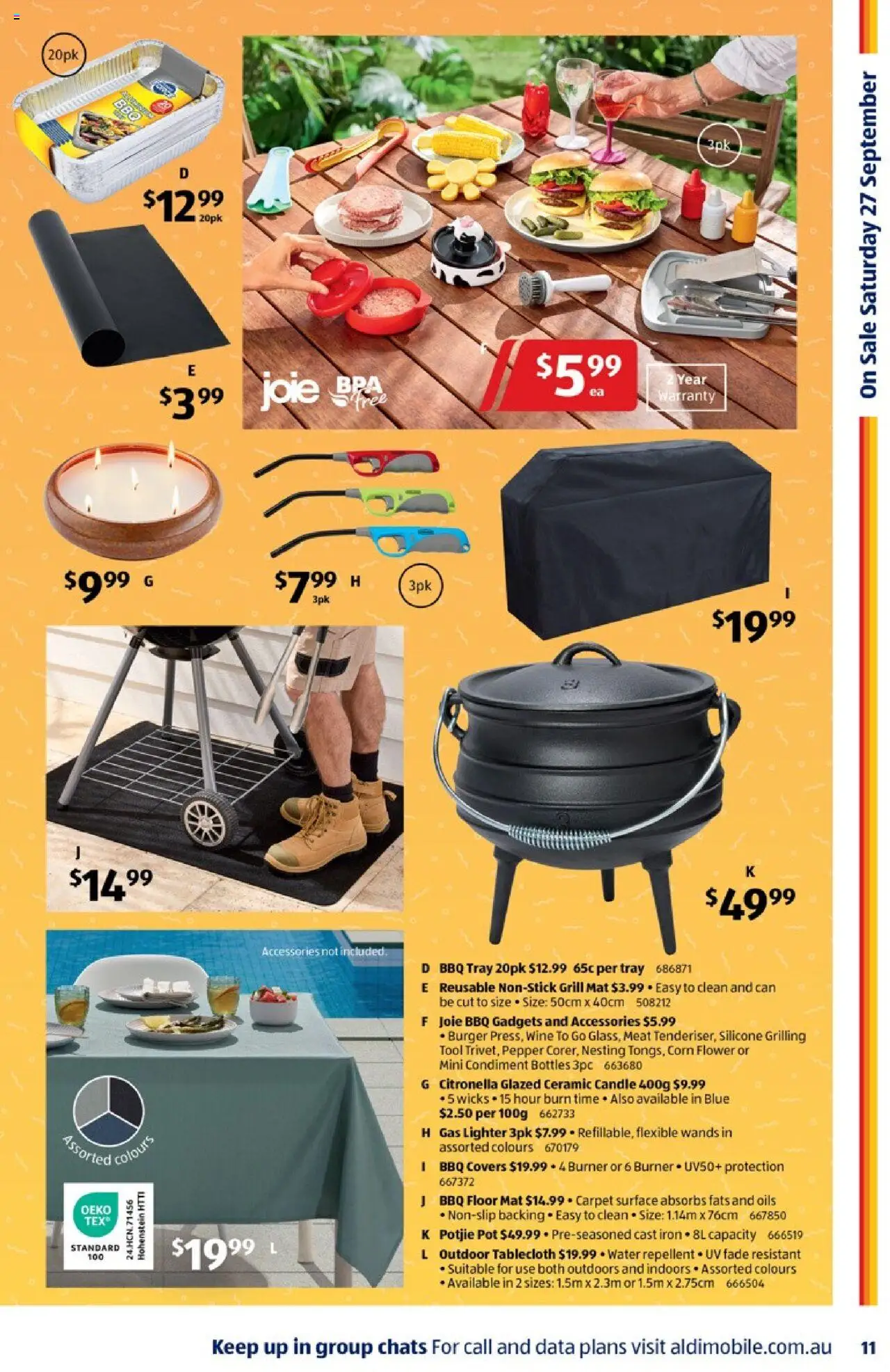 Aldi catalogue - valid from 24.09.2025 | Page: 11 | Products: Wine, Bra, Candle, Grill