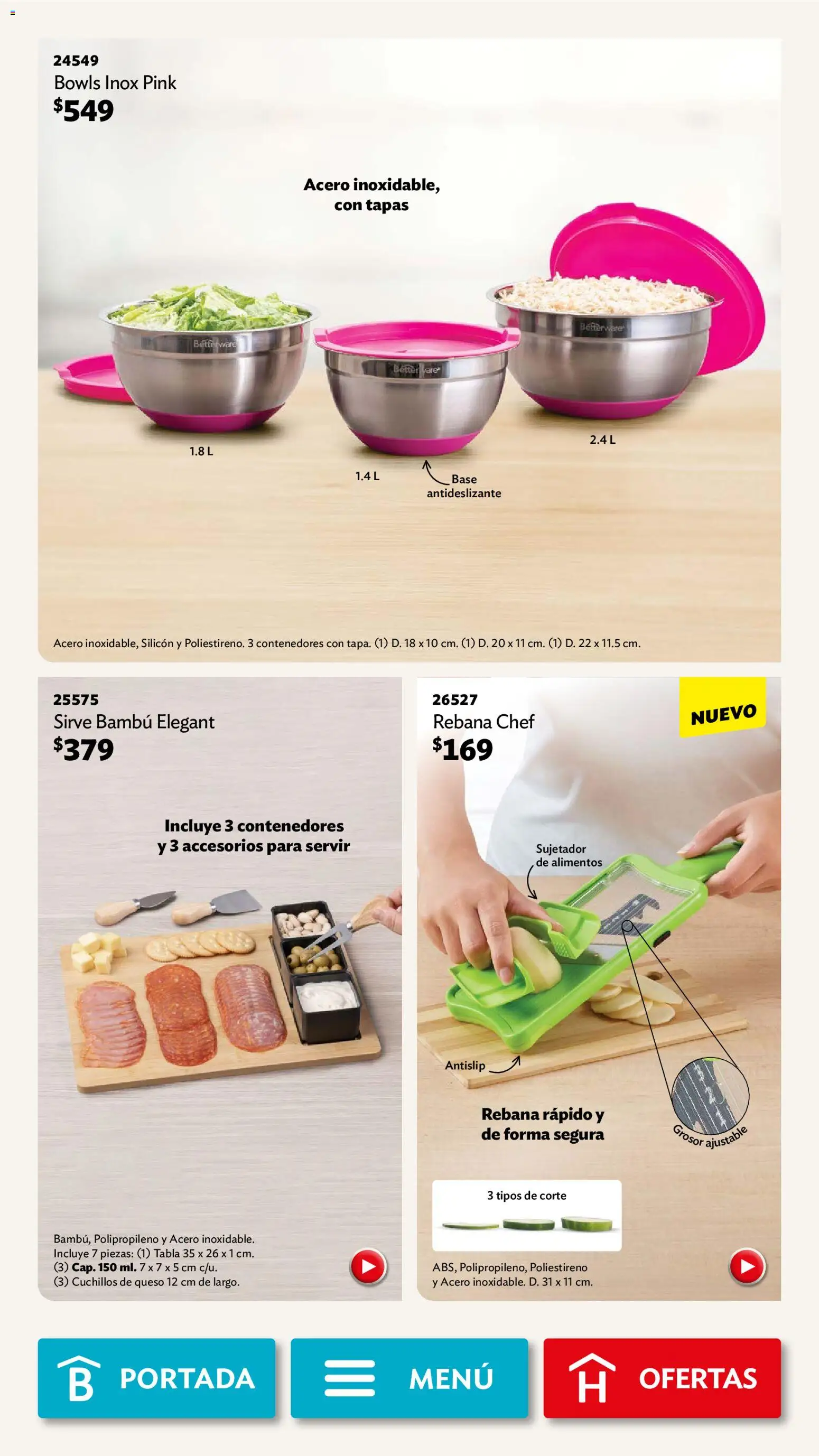 Nuevas ofertas de Betterware válidas en toda la República Mexicana desde el 04.05.2026. ¡Encuentra las mejores ofertas en Betterware campaña 5 2026! | Página: 43 | Productos: Queso