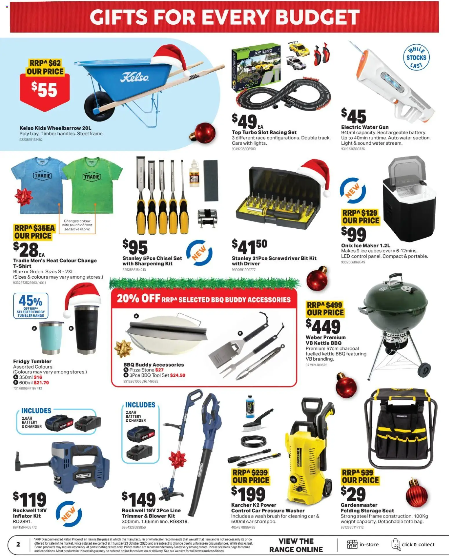 Mitre 10 catalogue - valid from 03.12.2025 | Page: 2 | Products: Battery, Brush, Pizza, Weight