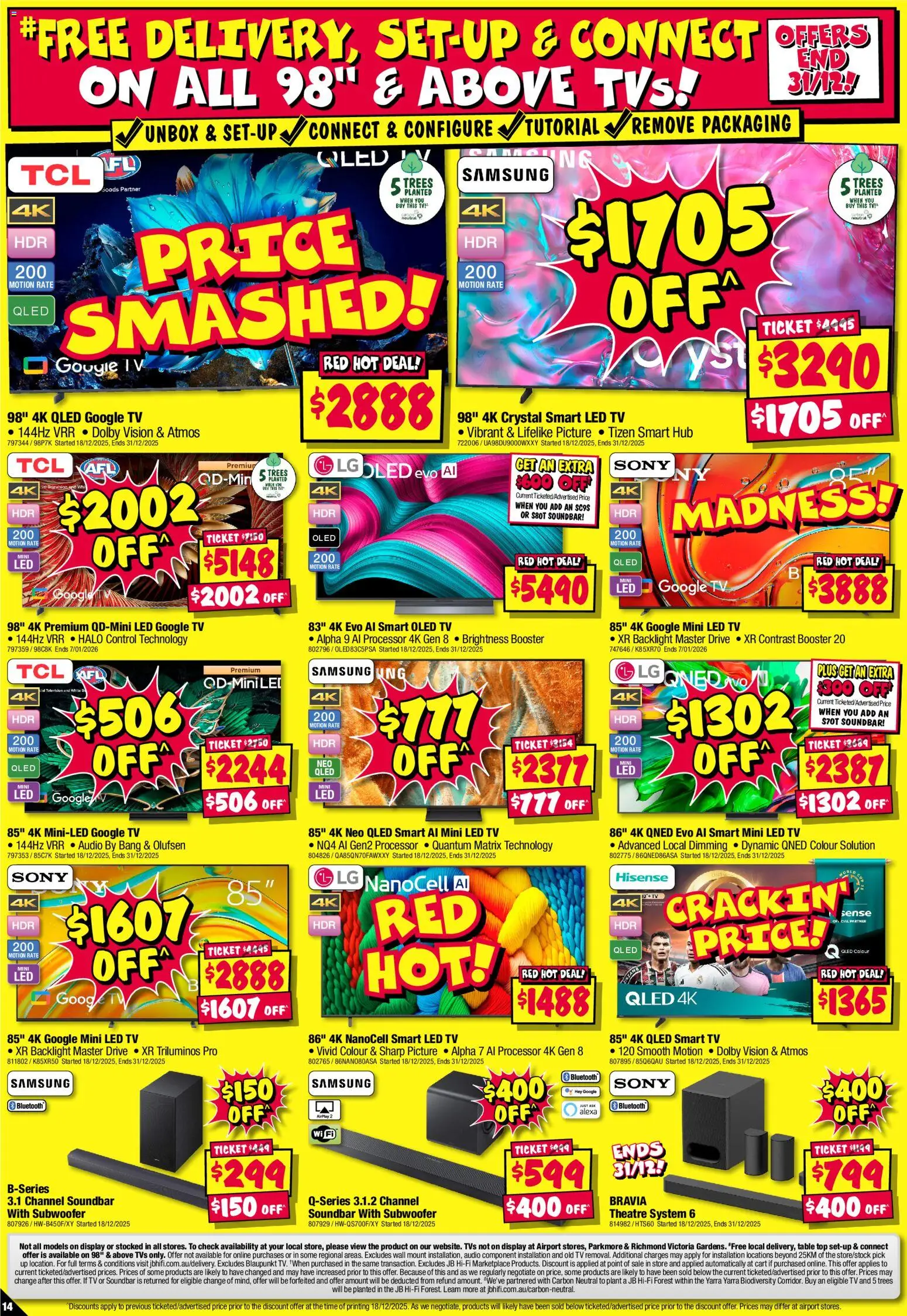 JB Hi-Fi catalogue - valid from 26.12.2025 | Page: 14 | Products: Table, Cart, Tv, Audio