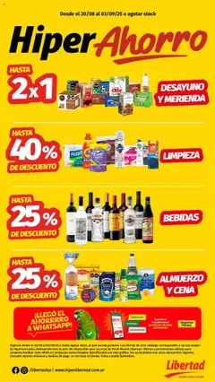 Vista previa Hipermercado Libertad catálogo válido desde el 20.08.2025