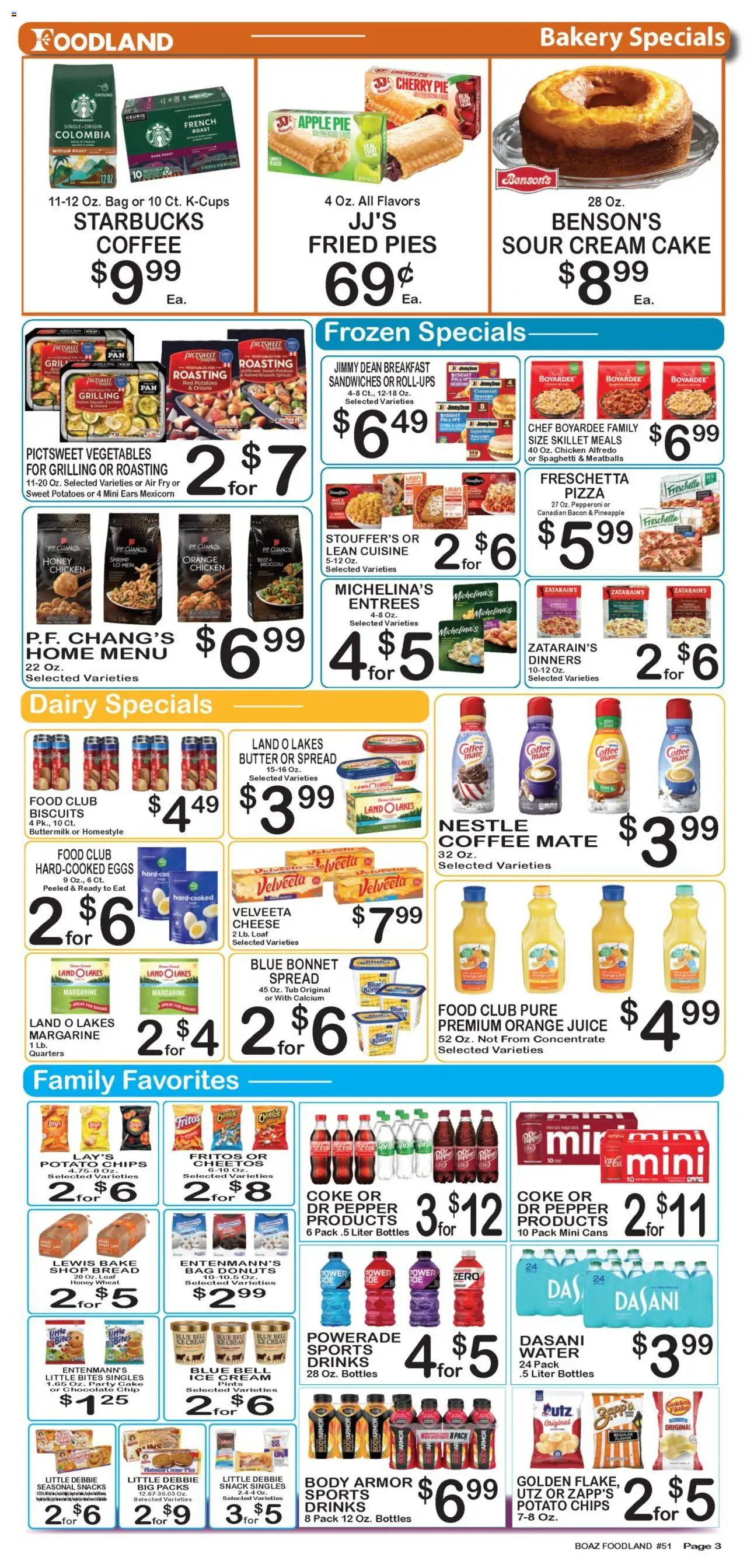 Foodland Weekly Ad - valid from 30.09.2025 | Page: 3 | Products: Zucchini, Eggs, Chocolate Chip, Bag