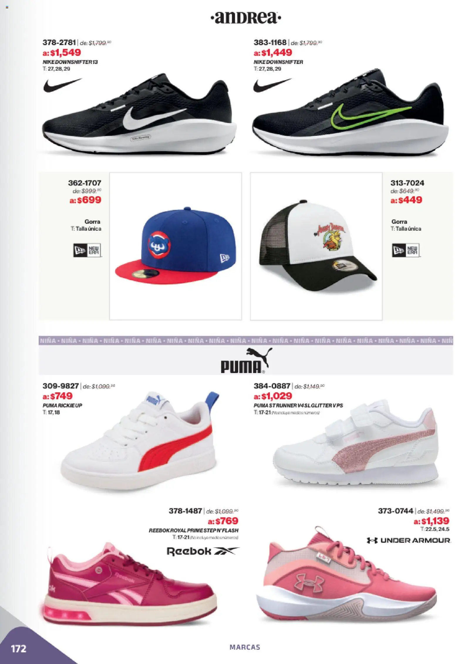 Nuevas ofertas de Andrea válidas en toda la República Mexicana desde el 02.11.2025. ¡Encuentra las mejores ofertas en Andrea catálogo Outlet! | Página: 172 | Productos: Gorra