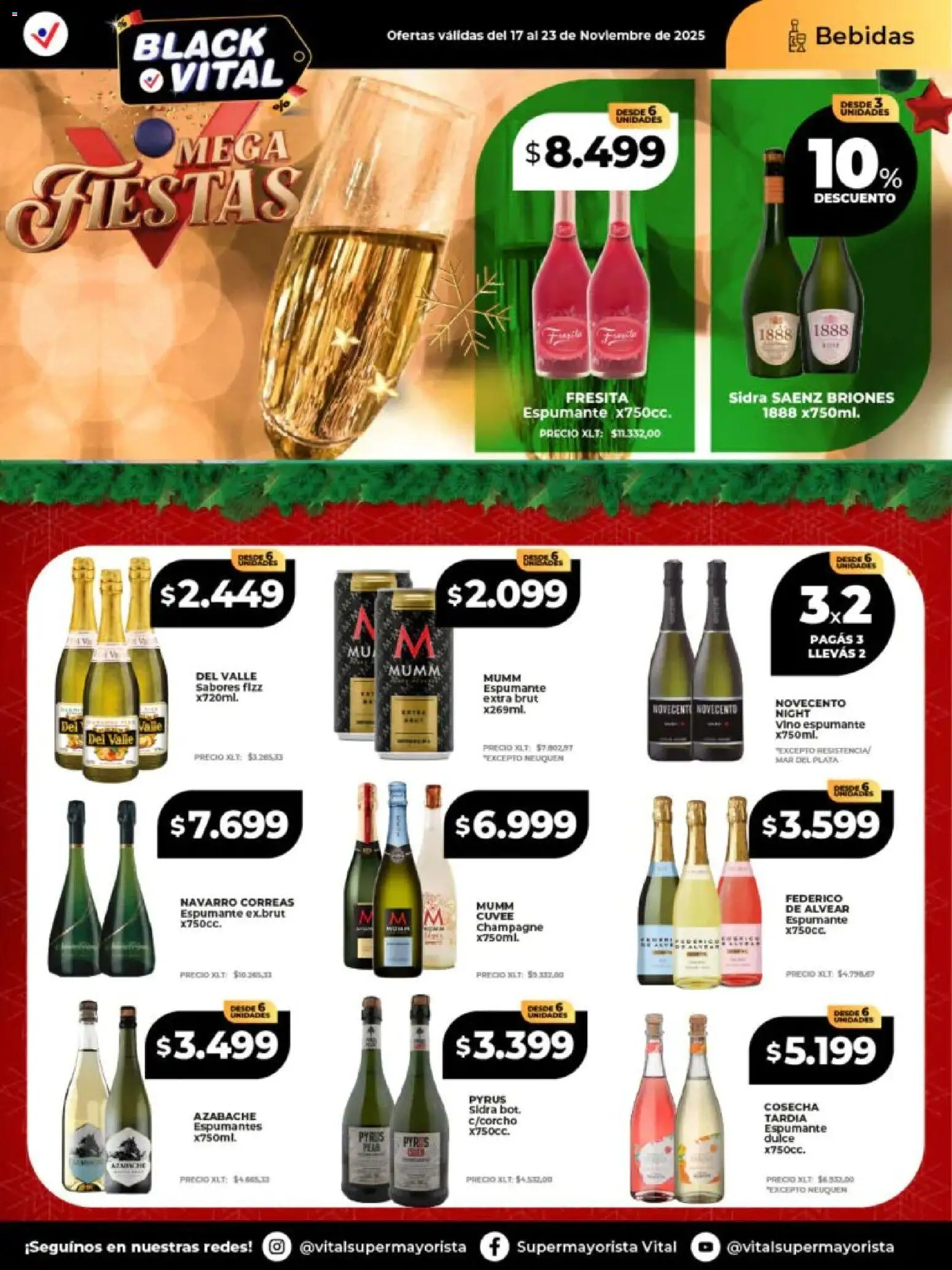 Vital - Ofertas - Laferrere │ válido desde el 17.11.2025 | Página: 17 | Productos: Champagne, Vino