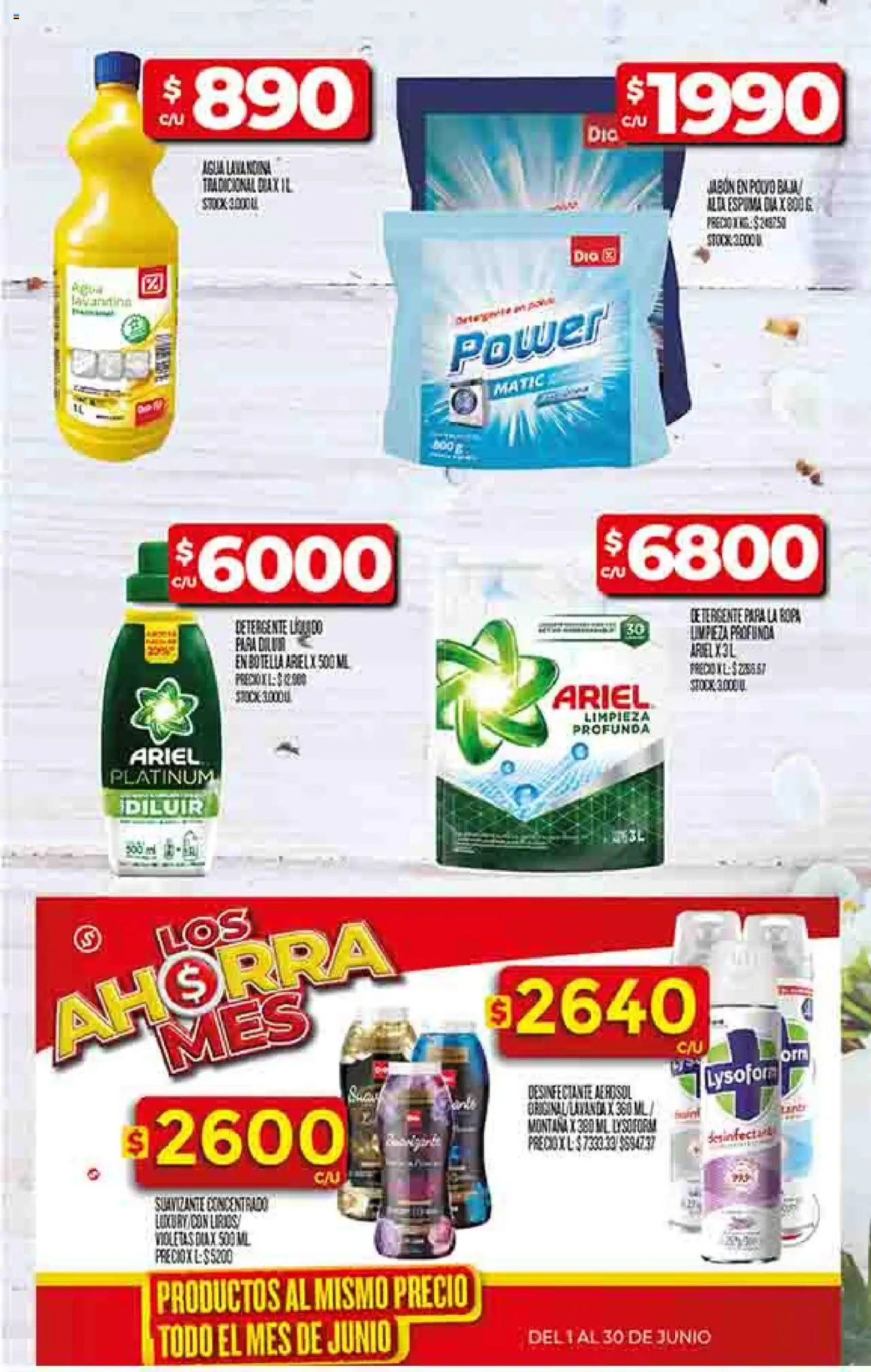 Supermercado DIA Ofertas │ válido desde el 18.06.2025 | Página: 60 | Productos: Agua, Espuma, Ropa, Suavizante