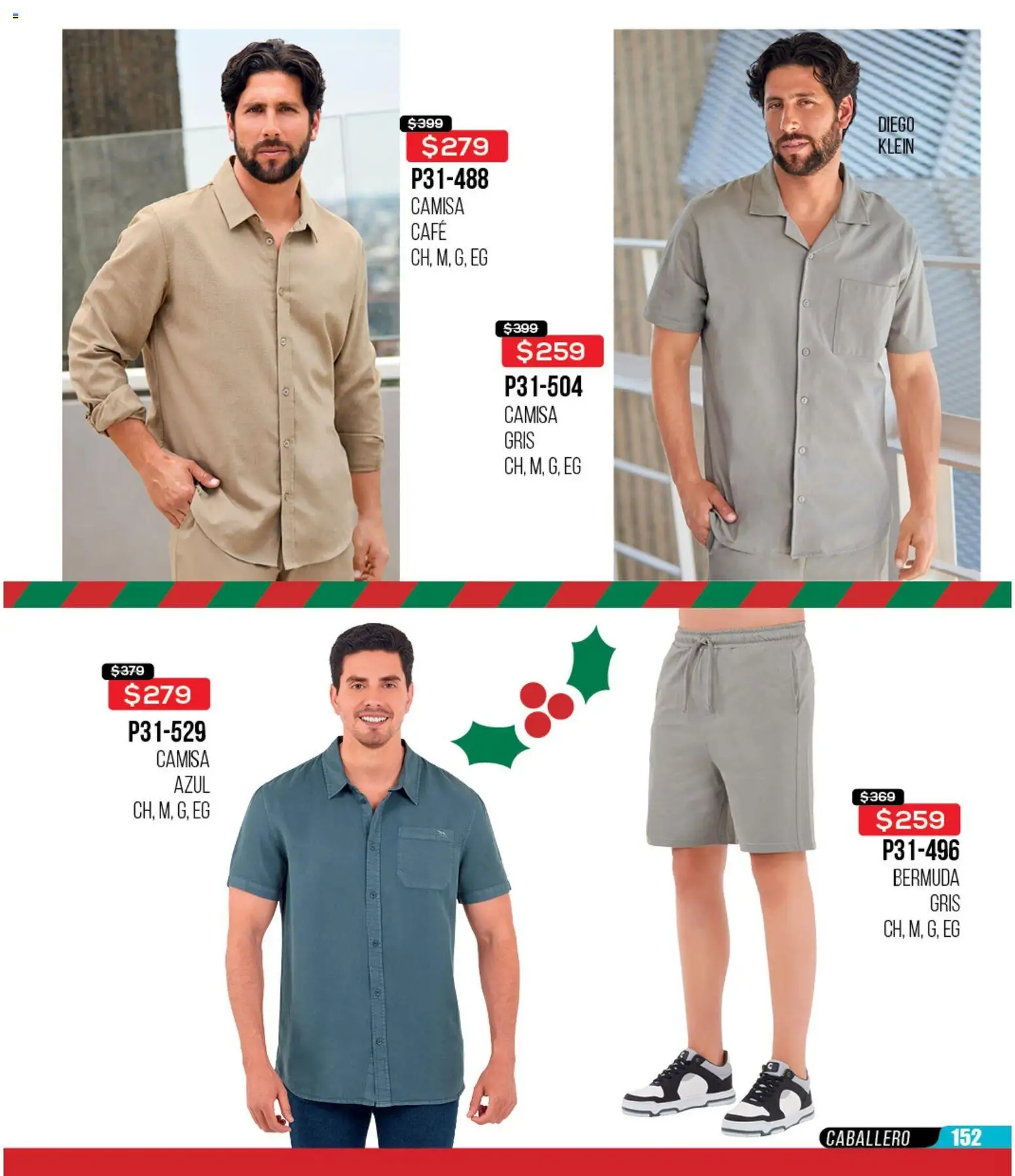 Nuevas ofertas de Cklass válidas en toda la República Mexicana desde el 30.11.2025. ¡Encuentra las mejores ofertas en Cklass catálogo Rebajas Navideñas Ropa! | Página: 153 | Productos: Camisa, Café, Bermuda
