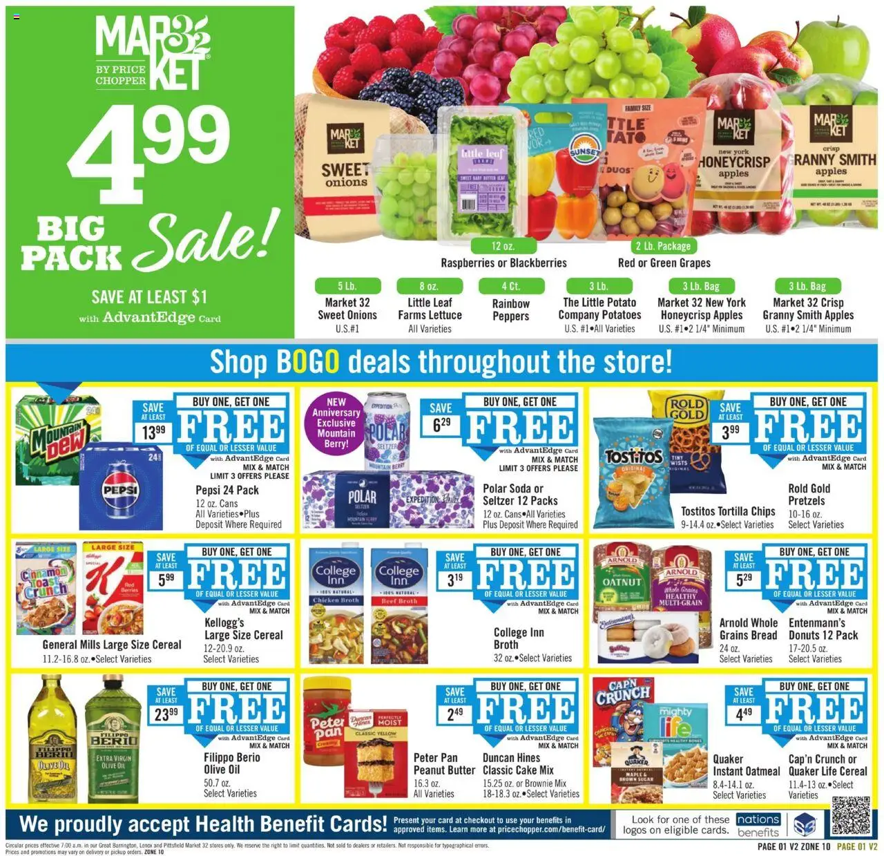 Price Chopper Weekly Ad - valid from 28.09.2025 | Page: 1 | Products: Pan, Butter, Oil, Bag