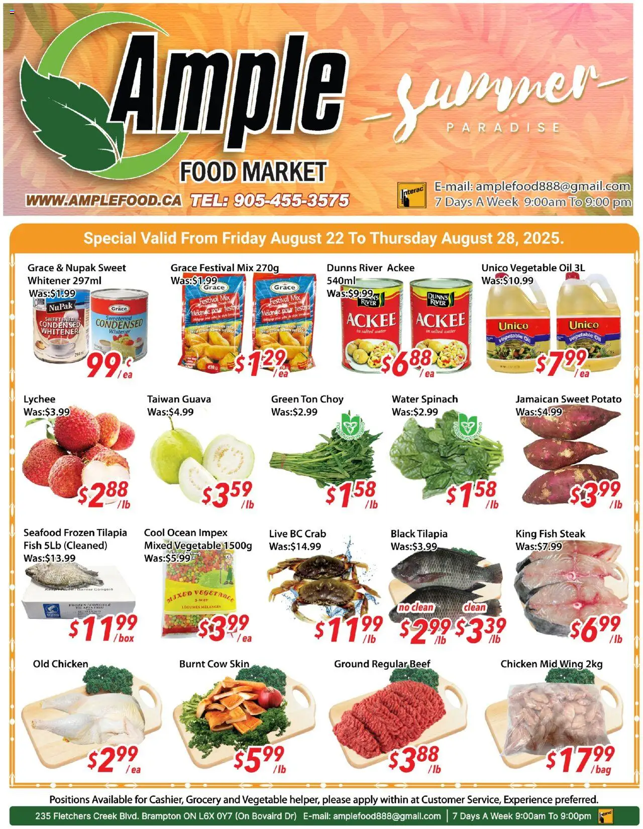 Ample Food Market flyer valid from 22.08.2025 | Page: 1