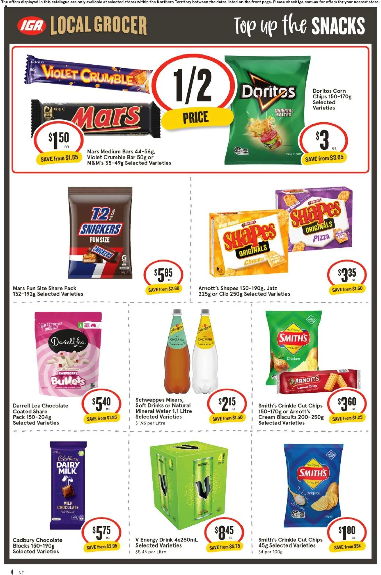 IGA catalogue - valid from 24.12.2025 | Page: 5 | Products: Energy drink, Chicken, Cream, Water