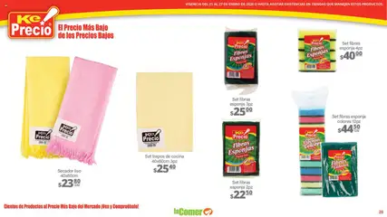 Vista previa de La Comer folleto, nuevo folleto de la tienda, válido en México a partir del 21.01.2026 | Página: 20 | Productos: Esponja, Cocina