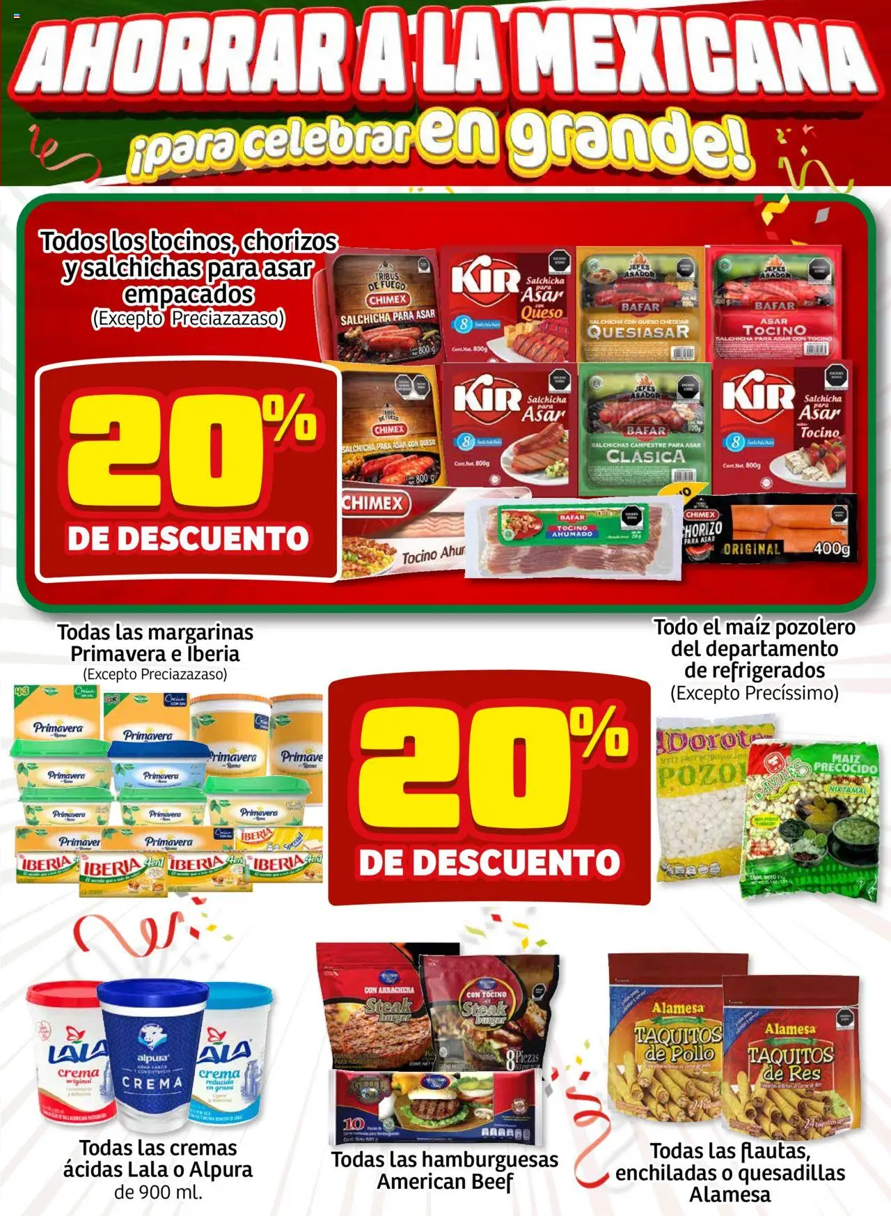 Nuevas ofertas de Soriana válidas en toda la República Mexicana desde el 10.09.2025. ¡Encuentra las mejores ofertas en Soriana - Ahorrar a la mexicana Mercado Nacional! | Página: 7 | Productos: Pollo, Maíz, Tocino, Queso