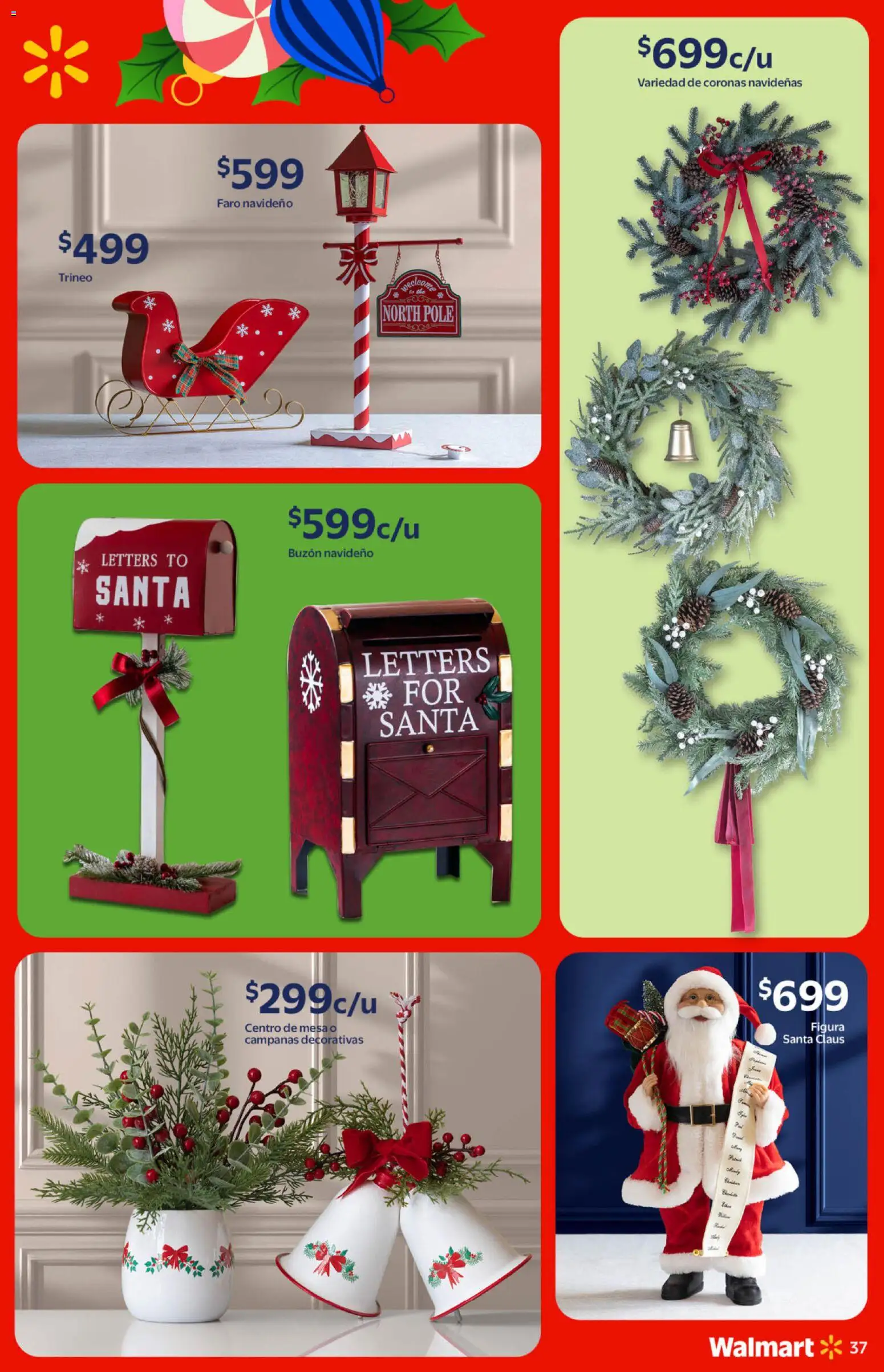 Nuevas ofertas de Walmart válidas en toda la República Mexicana desde el 21.10.2025. ¡Encuentra las mejores ofertas en Walmart catálogo Navidad! | Página: 37 | Productos: Buzón, Mesa