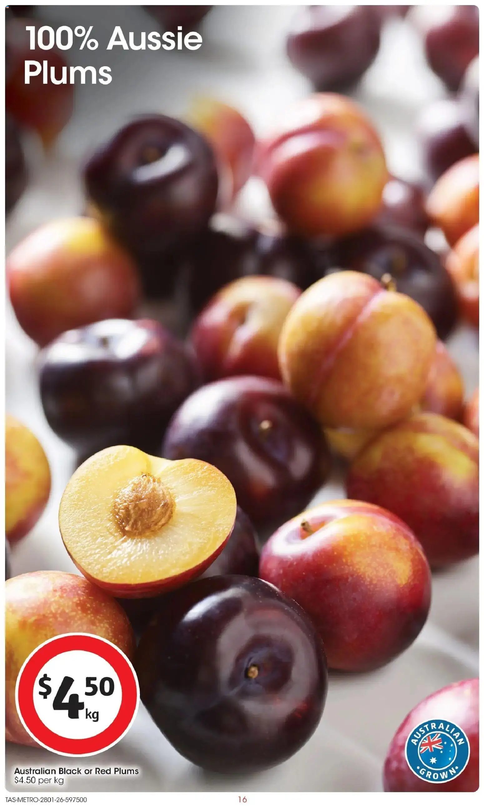 Coles catalogue - valid from 28.01.2026 | Page: 16 | Products: Plums
