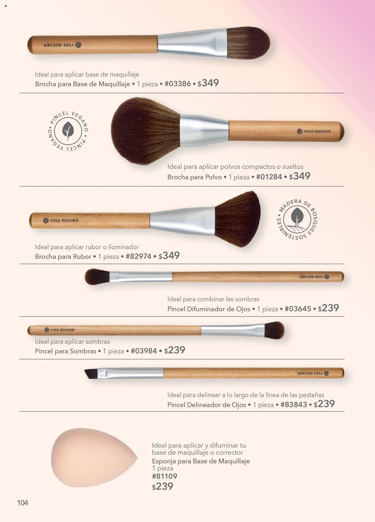 Nuevas ofertas de Yves Rocher válidas en toda la República Mexicana desde el 30.12.2025. ¡Encuentra las mejores ofertas en Yves Rocher campaña 1 2026! | Página: 106 | Productos: Pincel, Maquillaje, Rubor, Delineador