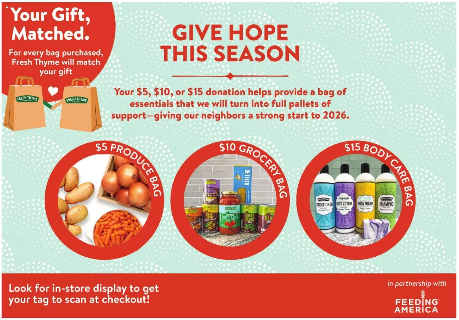Fresh Thyme Weekly Ad - IA - valid from 26.11.2025 | Page: 6 | Products: Corn, Conditioner, Body Wash, Bag