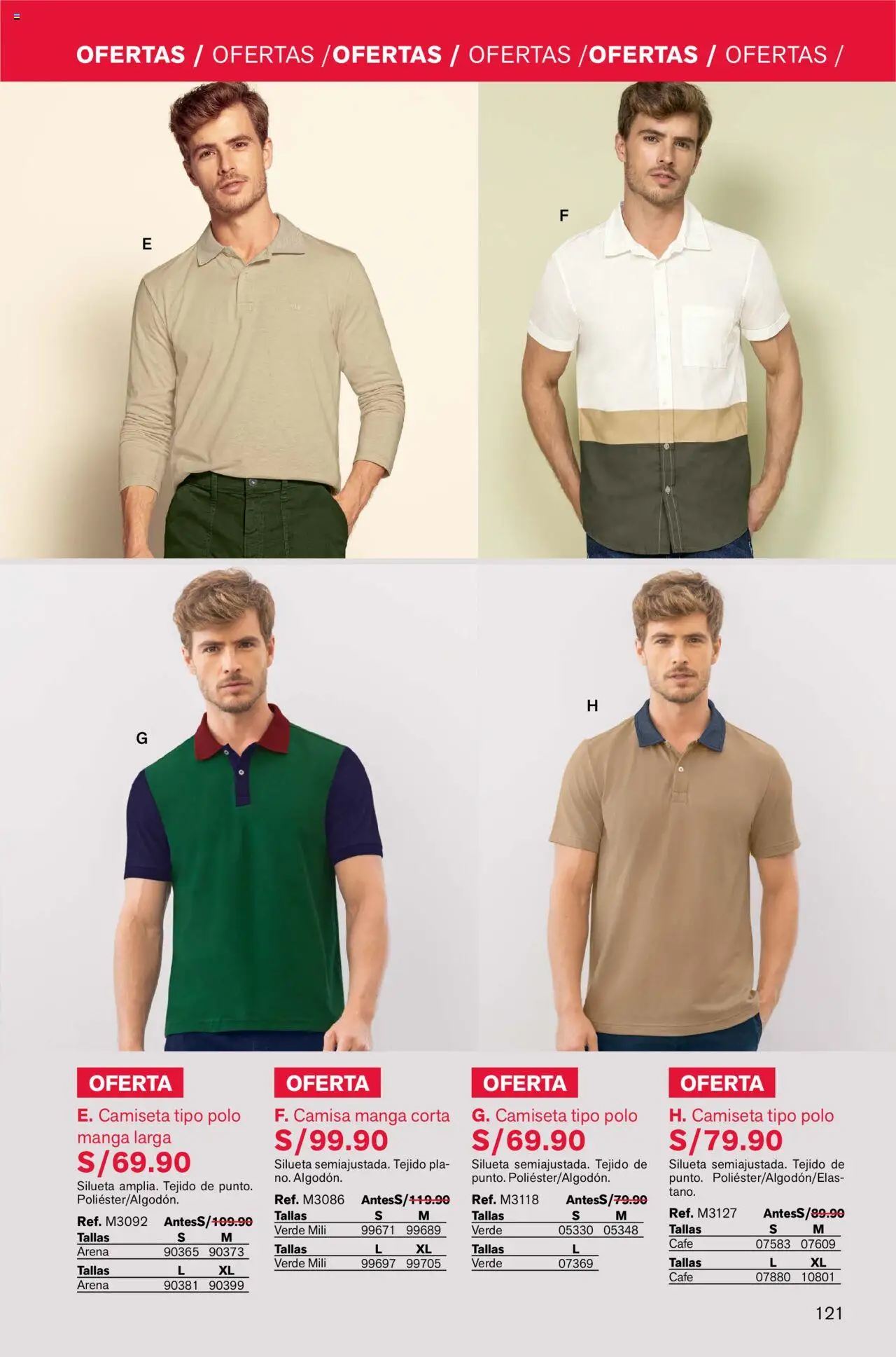 Catálogo Leonisa válido desde 04.08.2025 | Página: 121 | Productos: Café, Polo, Camisa