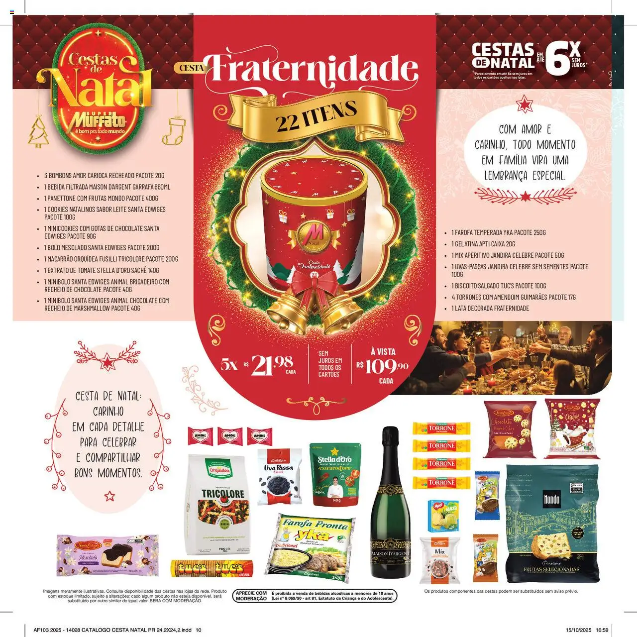 Super Muffato Folheto - válido de 13.10.2025 | Página: 10 | Produtos: Panettone, Caixa, Chocolate, Farofa