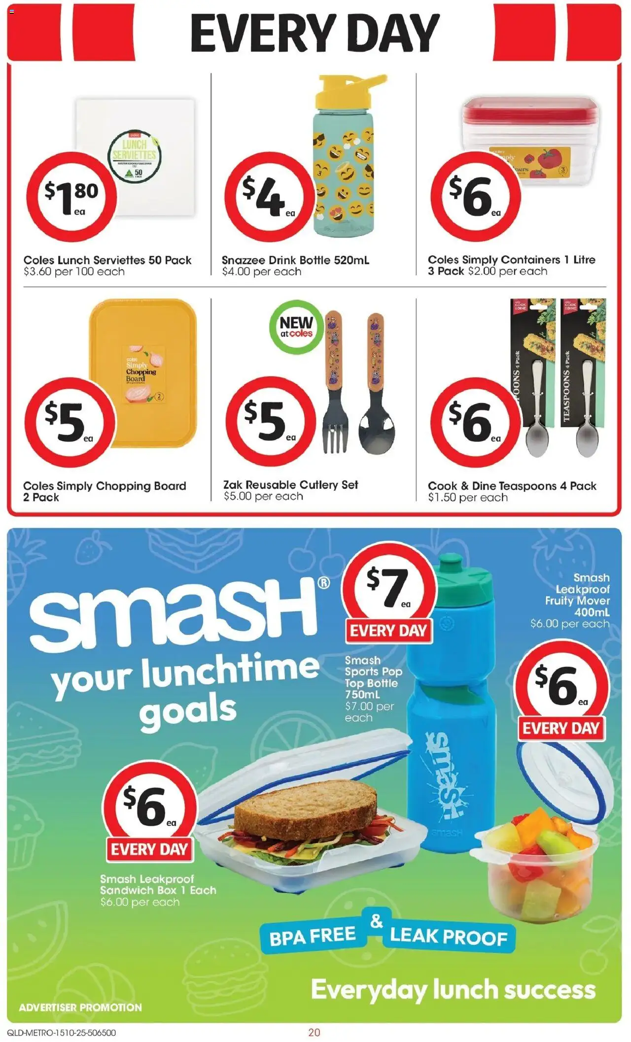 Coles catalogue - valid from 15.10.2025 | Page: 20 | Products: Cutlery, Box