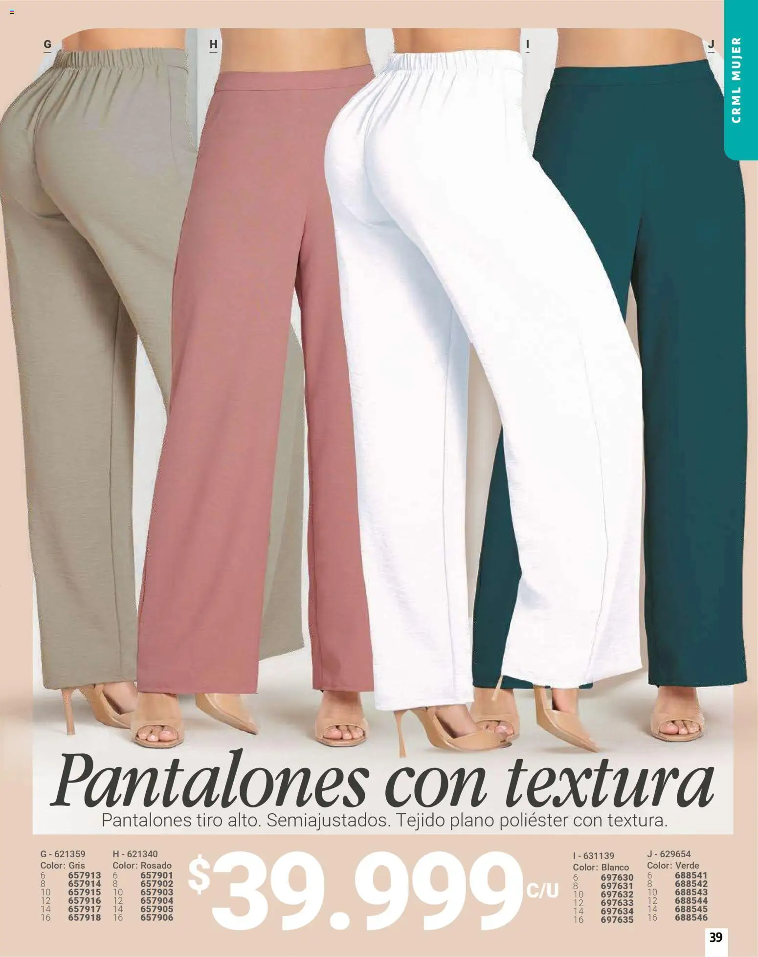 Carmel revista - valida desde el 01.03.2026 | Página: 39 | Productos: Pantalones