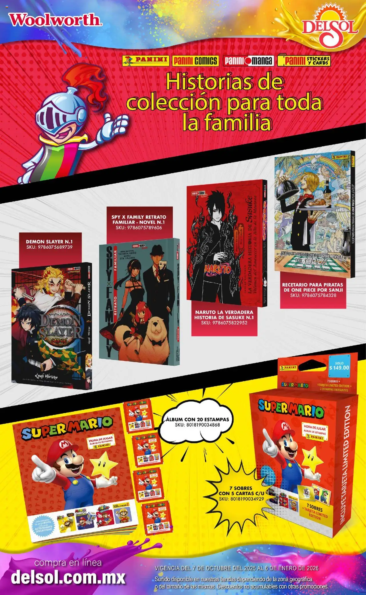 Nuevas ofertas de Del Sol y Woolworth válidas en toda la República Mexicana desde el 07.10.2025. ¡Encuentra las mejores ofertas en Del Sol y Woolworth - Catálogo Castillo Del Juguete! | Página: 127