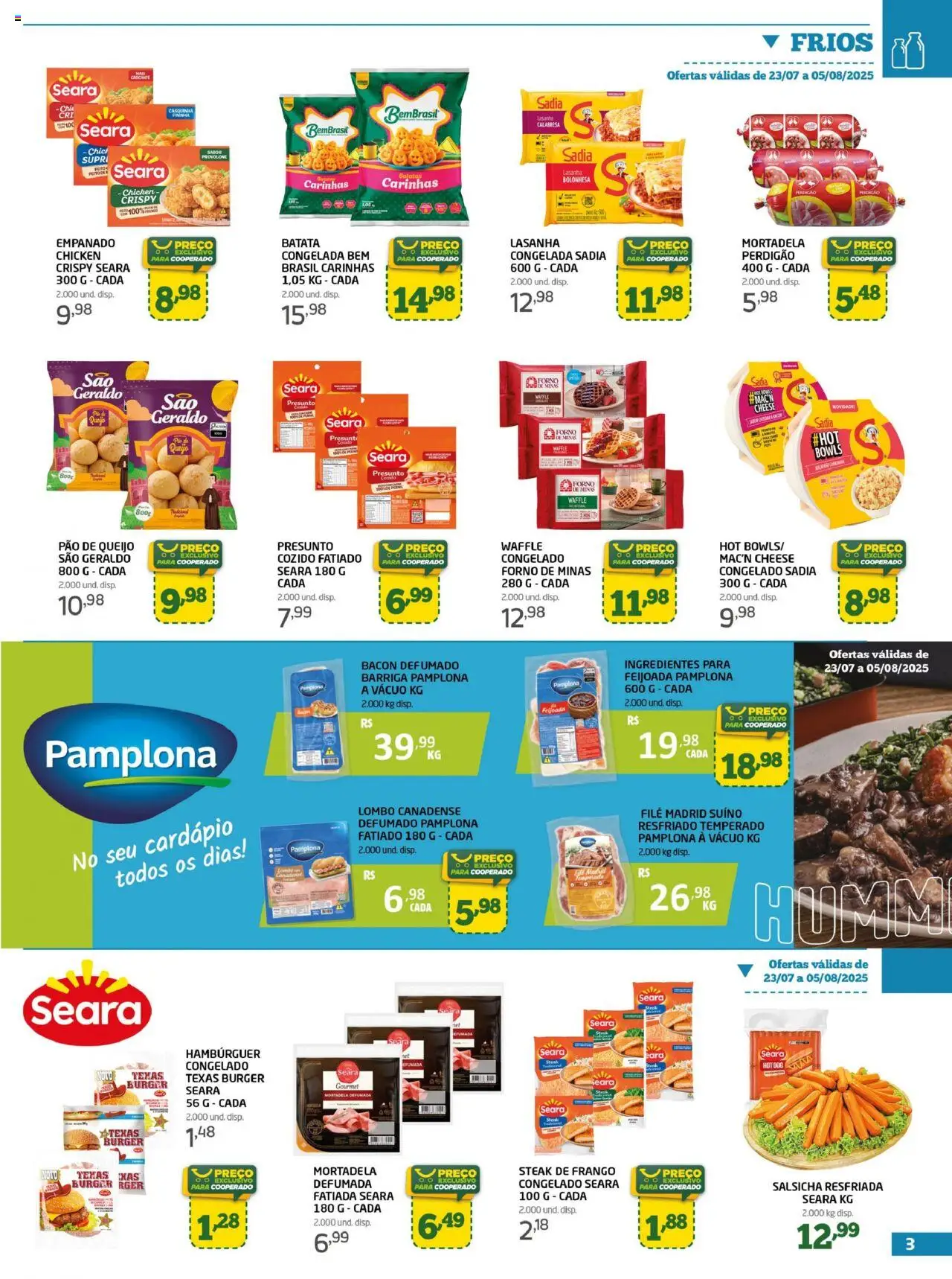Cooper Folheto - válido de 23.07.2025 | Página: 3 | Produtos: Forno, Pão, Lasanha, Frango
