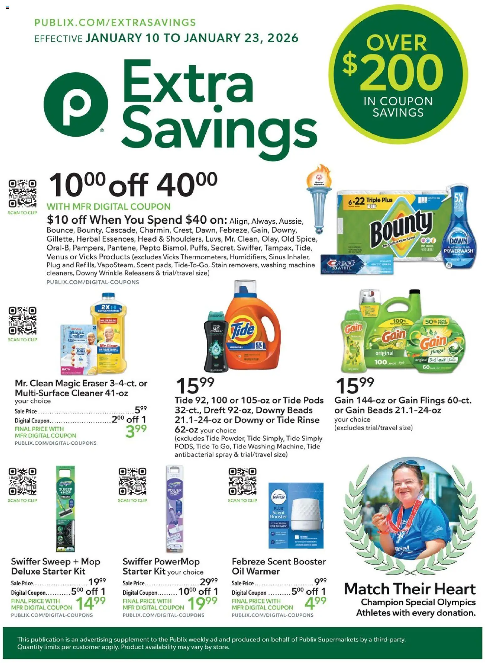 Publix Extra Savings - valid from 10.01.2026 | Page: 1 | Products: Picker, Clip, Oil, Starter