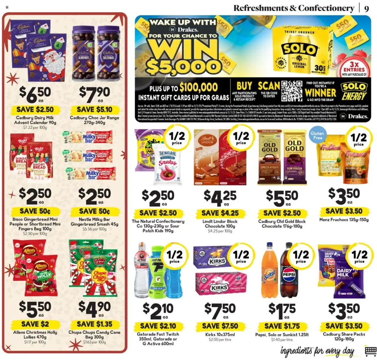 Drakes catalogue - valid from 01.10.2025 | Page: 9 | Products: Almonds, Dairy, Chocolate, Lemon
