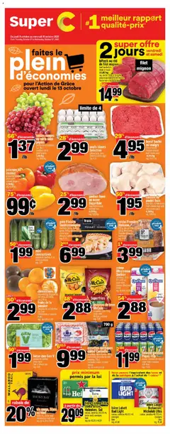 Preview of Super C weekly flyer / circulaire from shop Super C valid from 09.10.2025