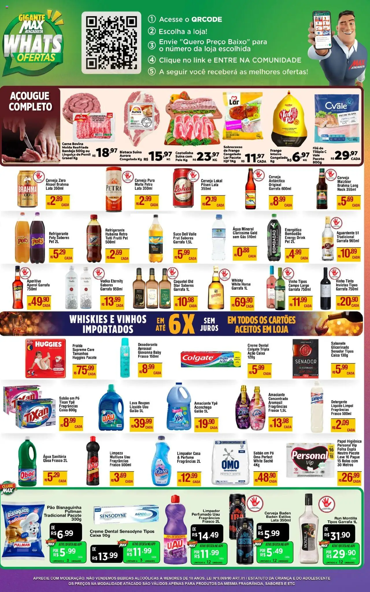 Max Atacadista Folheto - válido de 08.09.2025 | Página: 3 | Produtos: Sabão em pó, Caixa, Perfumes, Frango