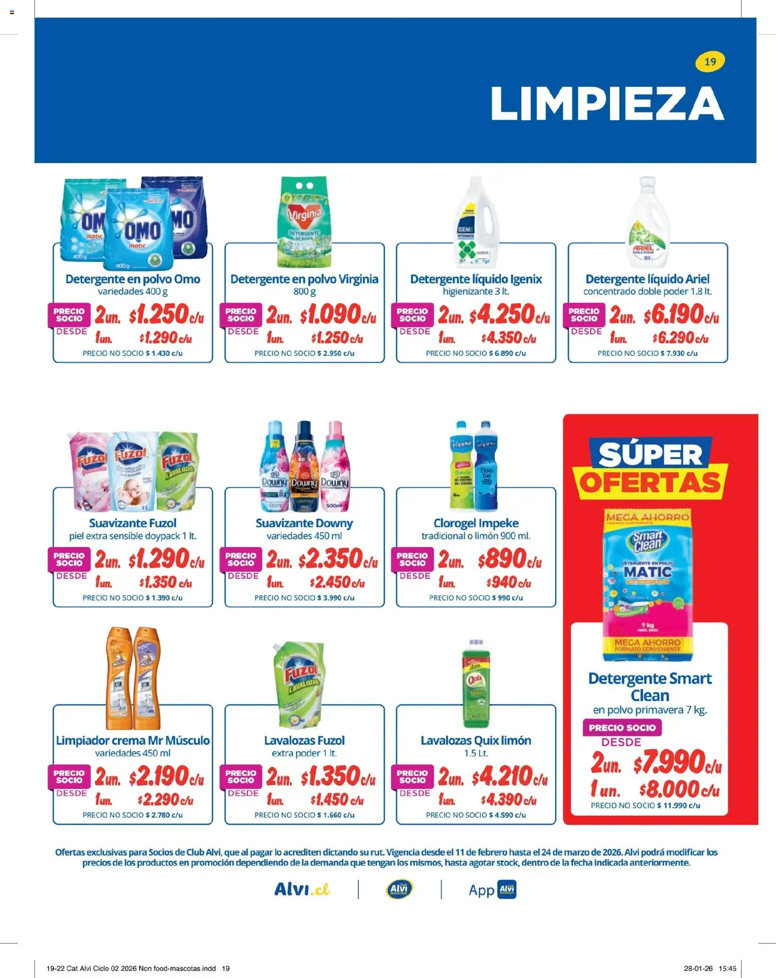 Alvi catálogo │ válido desde el 11.02.2026 | Página: 19 | Productos: Limón, Suavizante, Limpiador, Crema
