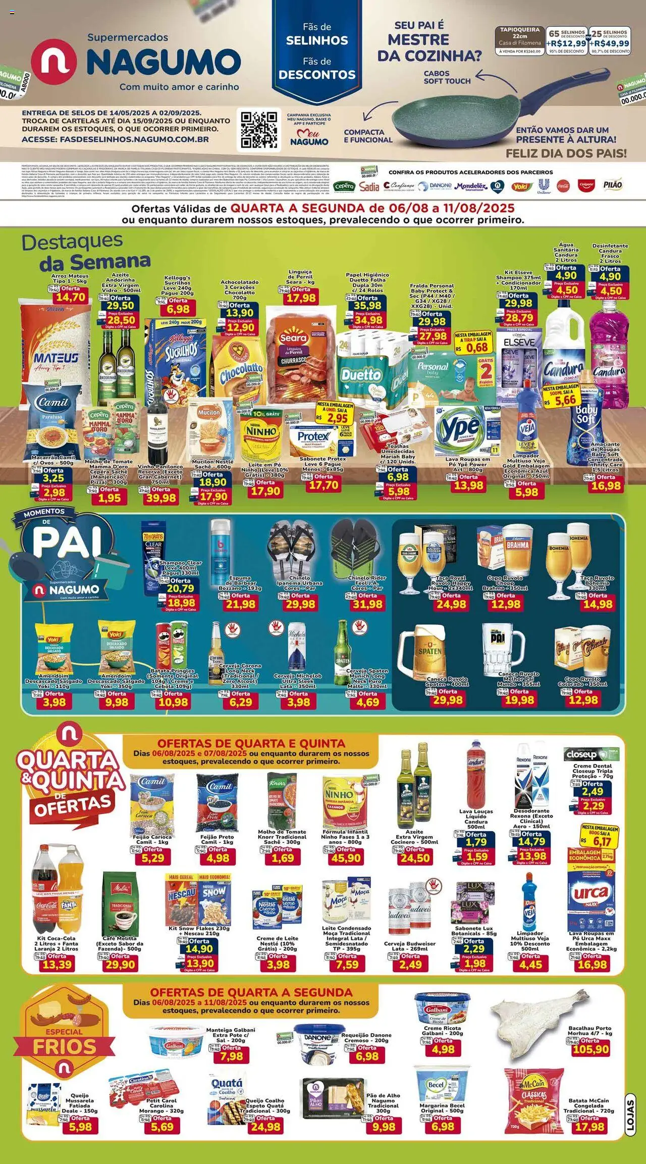 Nagumo Folheto - válido de 06.08.2025 | Página: 1 | Produtos: Pó, Condicionador, Pao de alho, Pernil