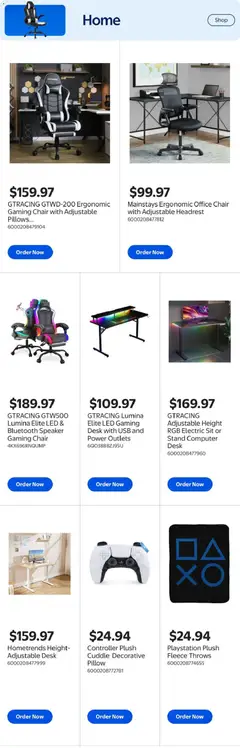 Preview of Walmart flyer - Extended Aisle from shop Walmart valid from 19.03.2026 | Page: 11 | Products: Computer, Speaker, Pillow, Chair