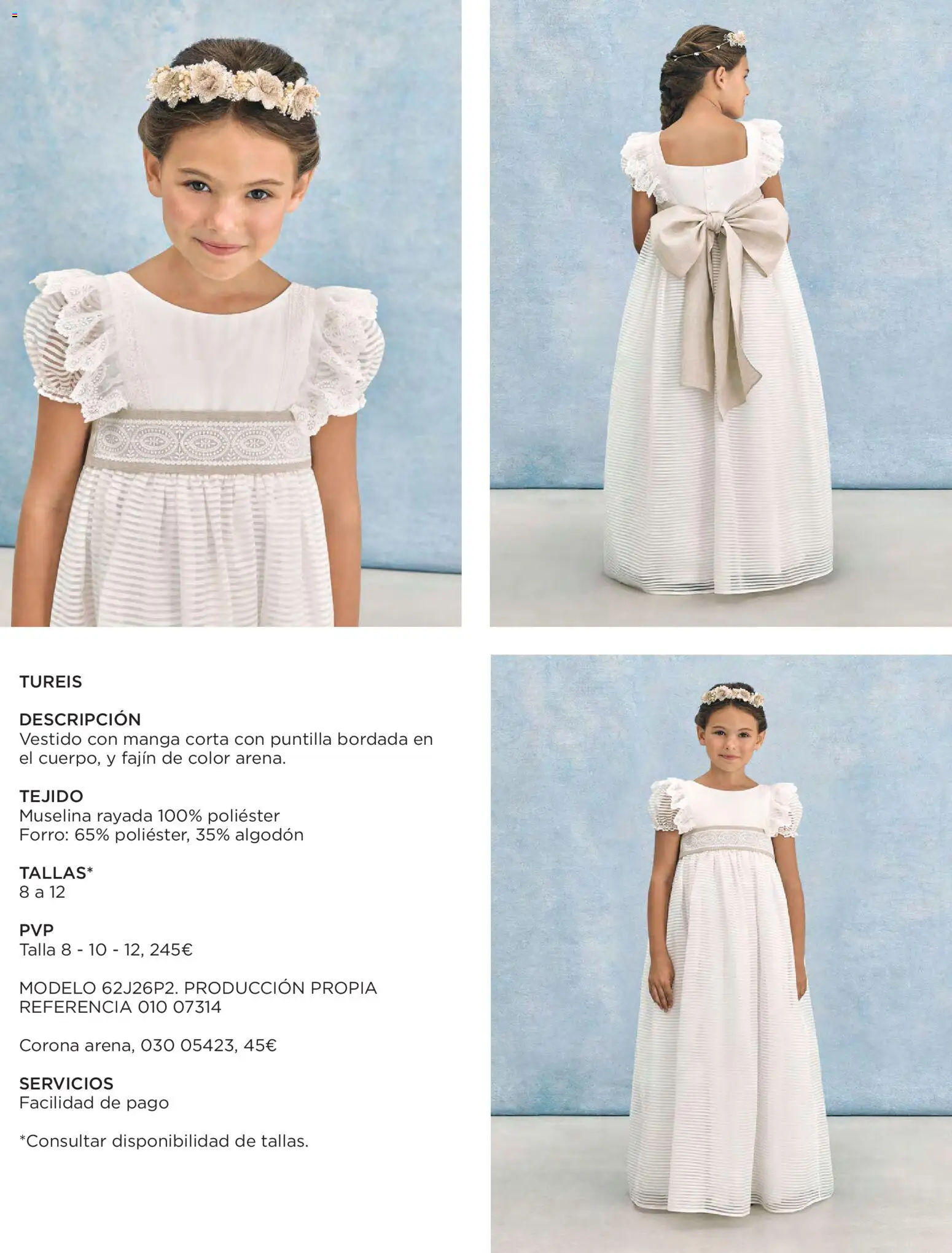 Nuevas ofertas de El Corte Inglés válidas en toda la República Mexicana desde el 20.11.2025. ¡Encuentra las mejores ofertas en El Corte Inglés catálogo Comuniones 2026! | Página: 43 | Productos: Manga, Algodón, Vestido