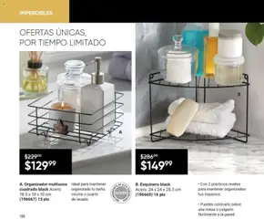 Vista previa de A. Organizador multiusos cuadrado black, Acero. 18.5 x 18 x 10 cm (196667) 13 pts. Ideal para mantener organizado tu baño, cocina o cuarto de lavado., nuevo folleto de la tienda, válido en México a partir del 20.12.2025 | Página: 124