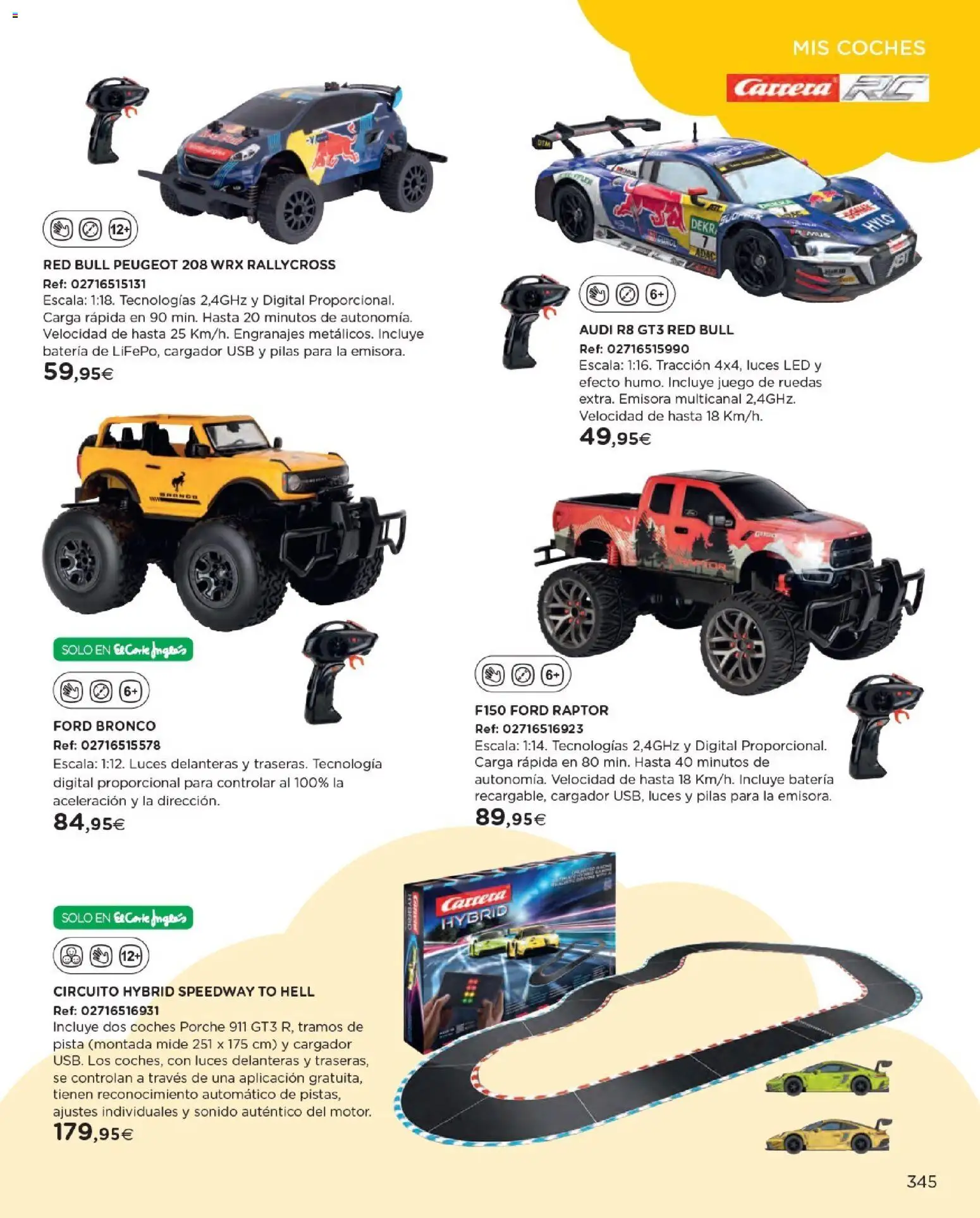 Nuevas ofertas de El Corte Inglés válidas en toda la República Mexicana desde el 27.10.2025. ¡Encuentra las mejores ofertas en El Corte Inglés catálogo Juguetes! | Página: 345 | Productos: Usb, Cargador, Batería, Pilas