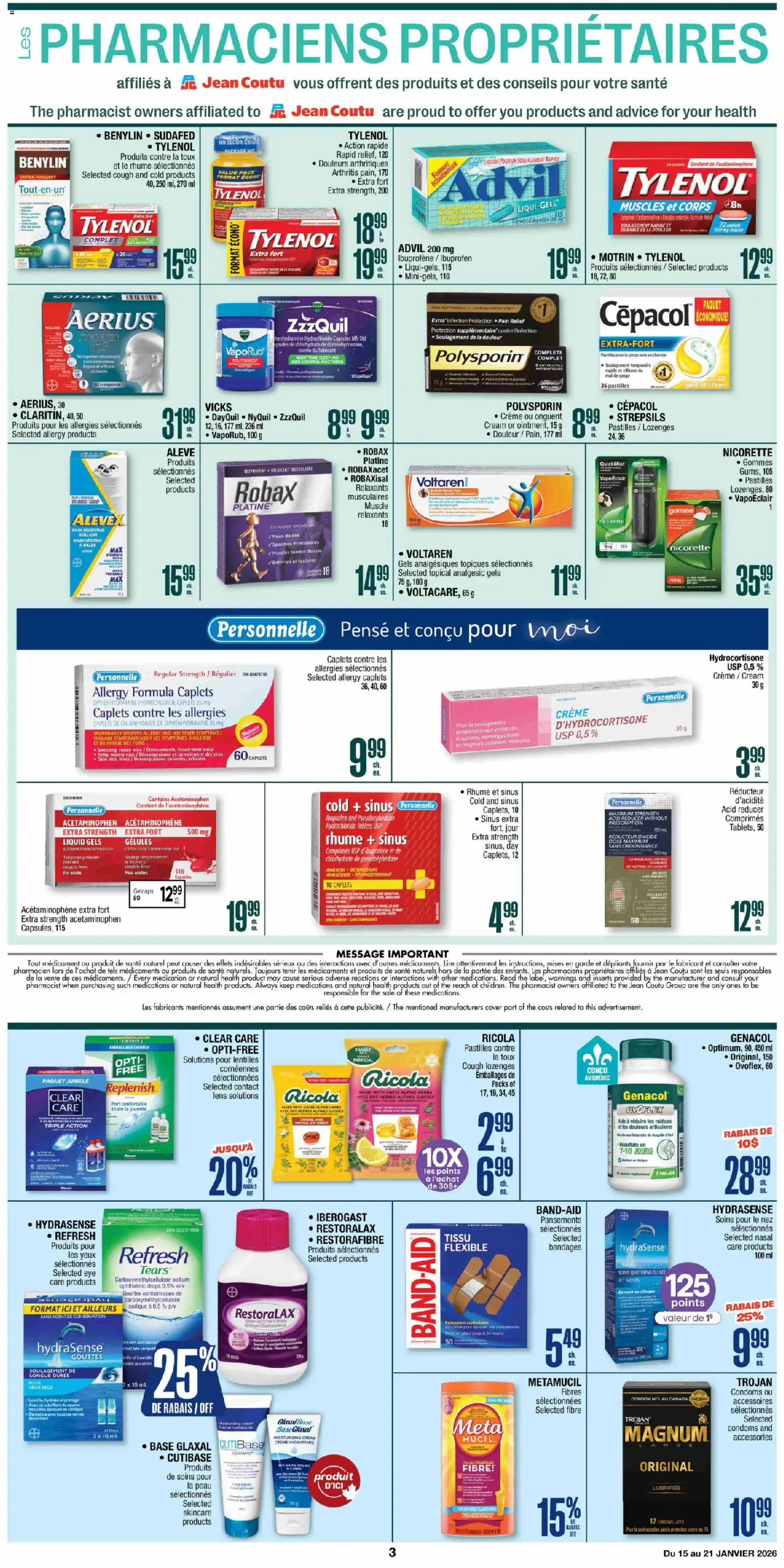 Jean Coutu flyer valid from 15.01.2026 | Page: 3
