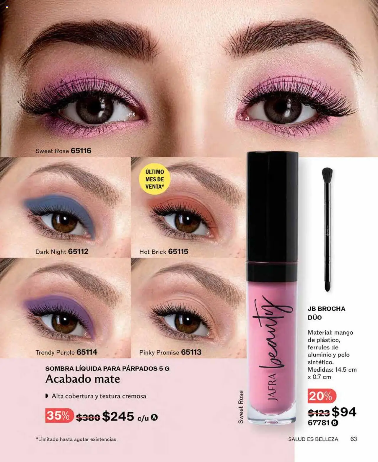 Nuevas ofertas de JAFRA válidas en toda la República Mexicana desde el 01.08.2025. ¡Encuentra las mejores ofertas en JAFRA - Catálogo! | Página: 63 | Productos: Mango, Sombra, Mate