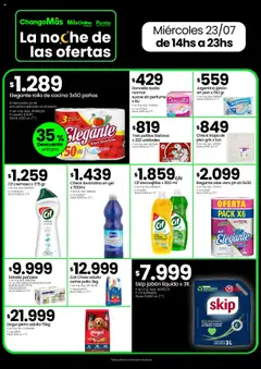 Changomas Noche de Ofertas │ válido desde el 23.07.2025 | Página: 4 | Productos: Pollo, Detergente, Agua, Crema