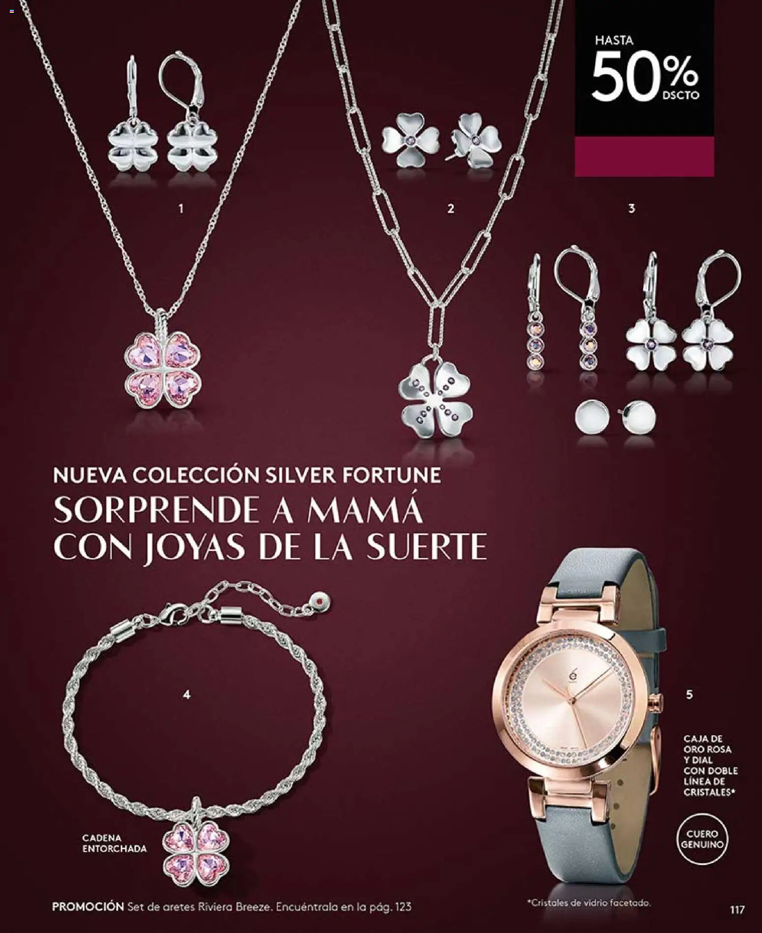 Ésika revista - valida desde el 03.04.2026 | Página: 117 | Productos: Aretes, Cadena, Caja