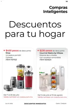 Nuevas ofertas de Costco válidas en toda la República Mexicana desde el 07.07.2025. ¡Encuentra las mejores ofertas en Costco catálogo Julio! | Página: 36