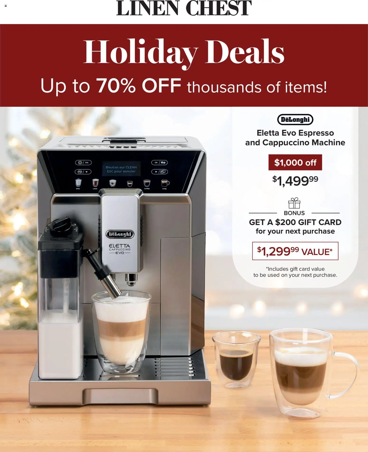 Linen Chest flyer valid from 04.12.2025 | Page: 1 | Products: Milk