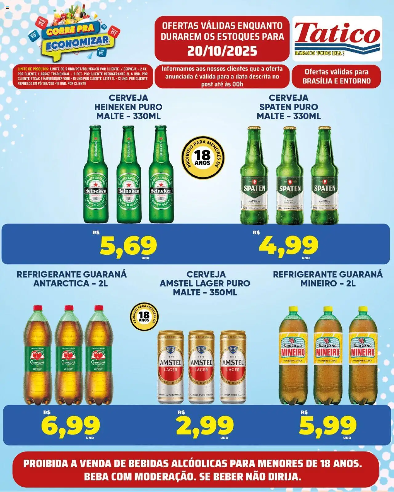Tatico Folheto - válido de 20.10.2025 | Página: 11 | Produtos: Guaraná, Leite, Cerveja, Refrigerante
